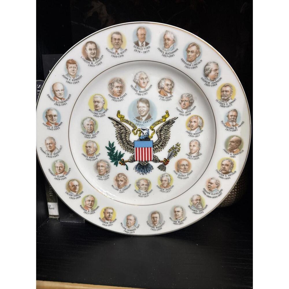 Two Hundred Years of Presidents Decorative Plate Japan Jimmy Carter Era